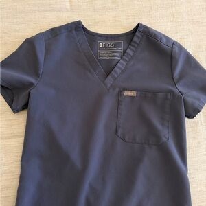 Figs Catarina Scrub Top - Space Navy XXS